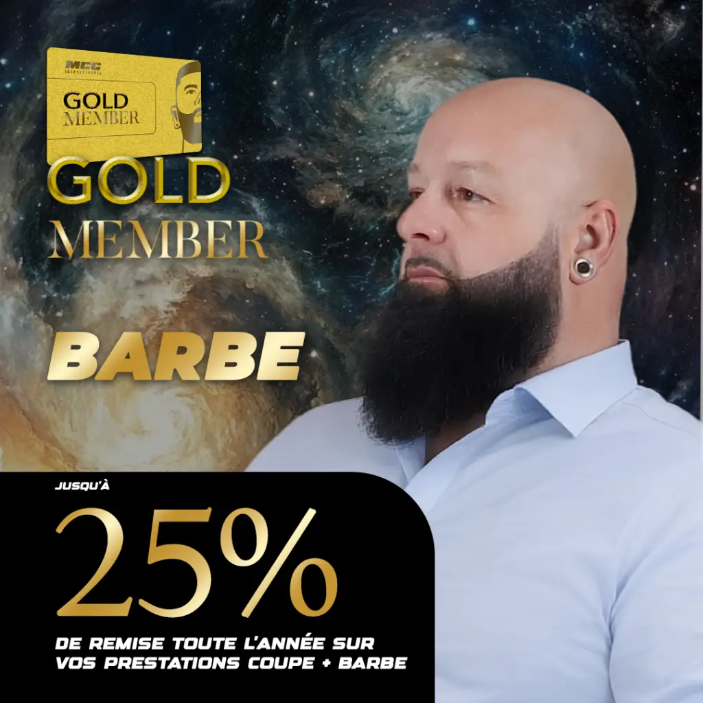 Abonnement barber MCC Gold member Barbe