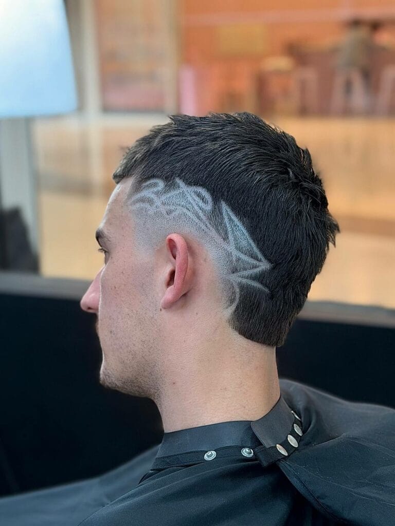 Coupe dégradé homme moderne MCC barbershops noyelles coiffeur homme